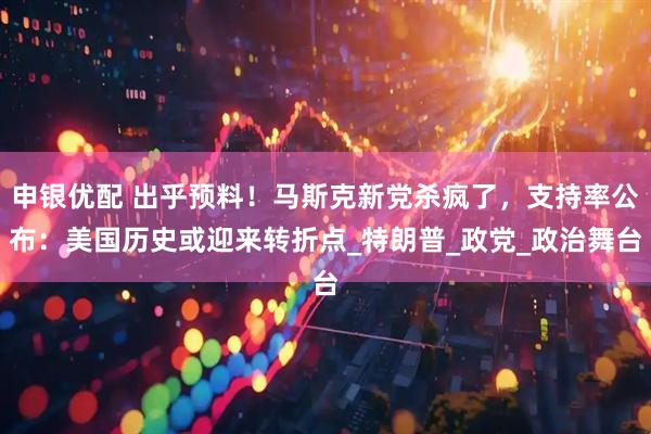 申银优配 出乎预料！马斯克新党杀疯了，支持率公布：美国历史或迎来转折点_特朗普_政党_政治舞台