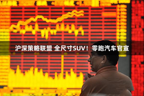 沪深策略联盟 全尺寸SUV！零跑汽车官宣